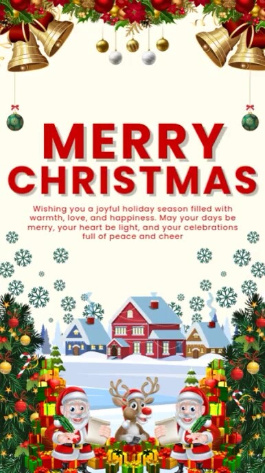 Copy of White Modern & Minimal Merry Christmas Instagram Reel ...