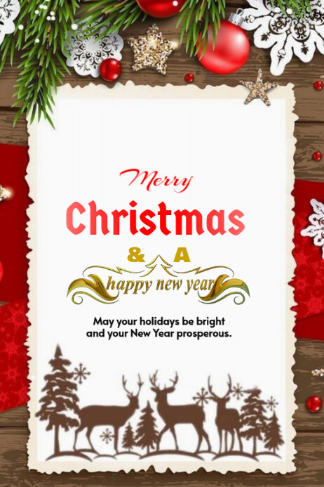 Copy of White Modern & Minimal Merry Christmas Poster | PosterMyWall