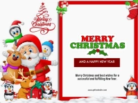 White Modern & Minimal Merry Christmas  Yard Sign Tuinbord template
