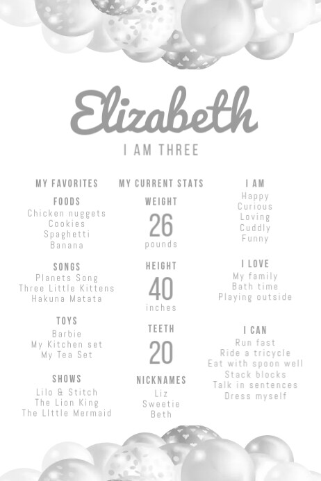 Copy of White Modern & Minimal Milestone Board Poster | PosterMyWall