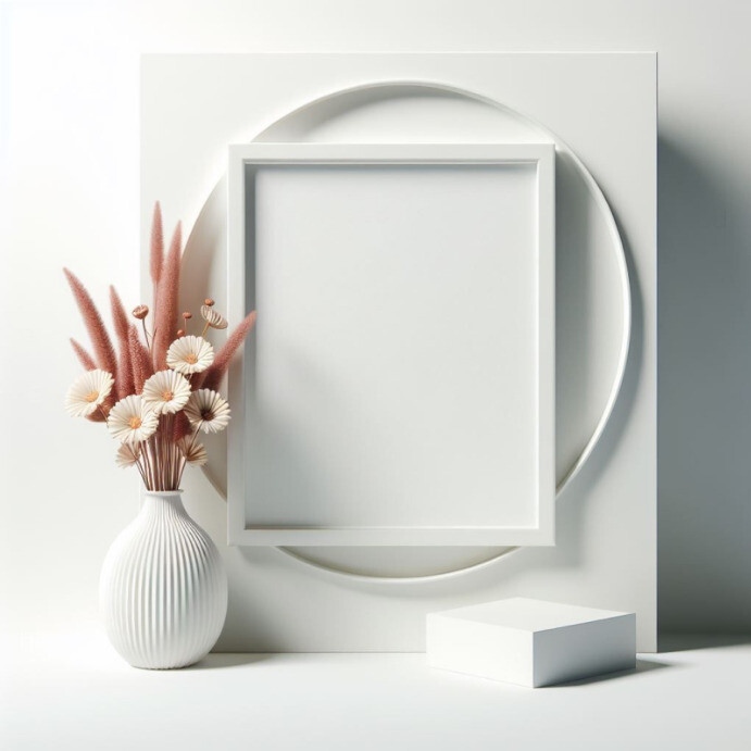 Plantilla de White Modern & Minimal Mockup Background Desi | PosterMyWall