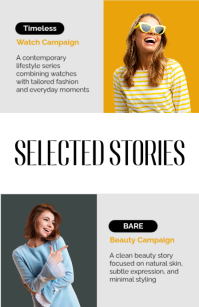White Model Portfolio Tabloid Template - Page 3