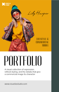 White Model Portfolio Boulevardzeitung Template - Page 1