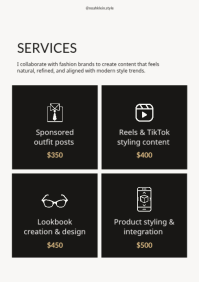 White Modern Fashion Creator A4 Template - Page 4