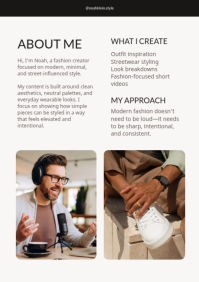White Modern Fashion Creator A4 Template - Page 2