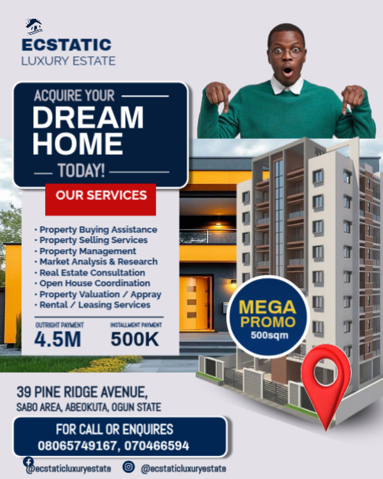 White Modern & Minimal Modern Real Estate Flyer Design – Property ...