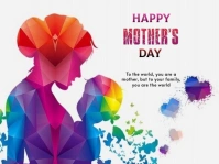 White Modern & Minimal Mother's Day Yard Sign template