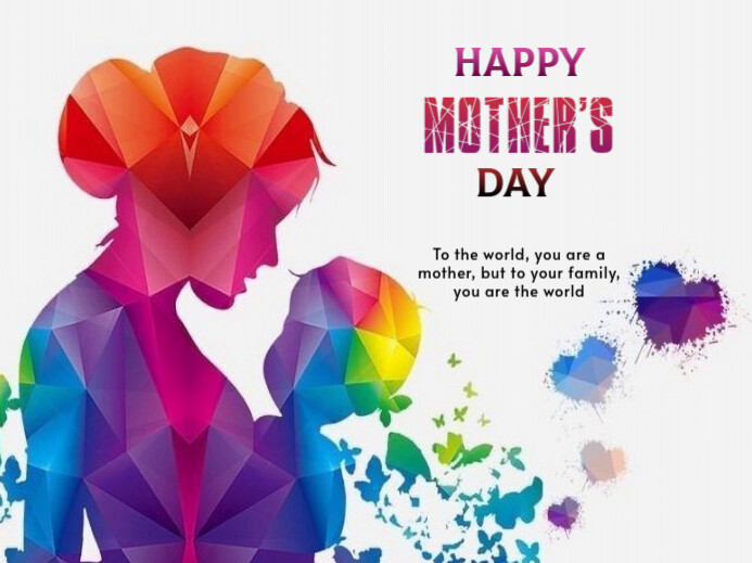 White Modern & Minimal Mother's Day Yard Sign template