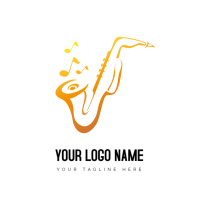 White Music Logo Logo Template