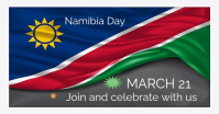 White Modern & Minimal Namibia Day Celebration Facebook Ad template