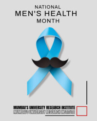 White Modern & Minimal National Men's Health Month  Instagram Portrait template
