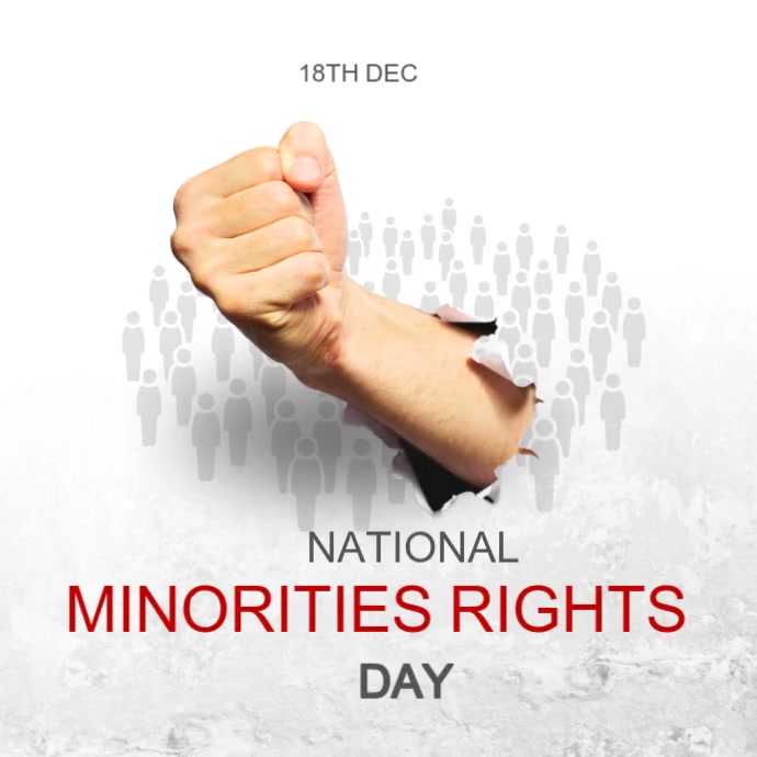 Minorities Rights Copy of White Modern & Minimal National Minorities Rights Day Square (1 ...