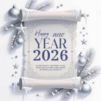 White Modern & Minimal New Greeting Cards  Logo template