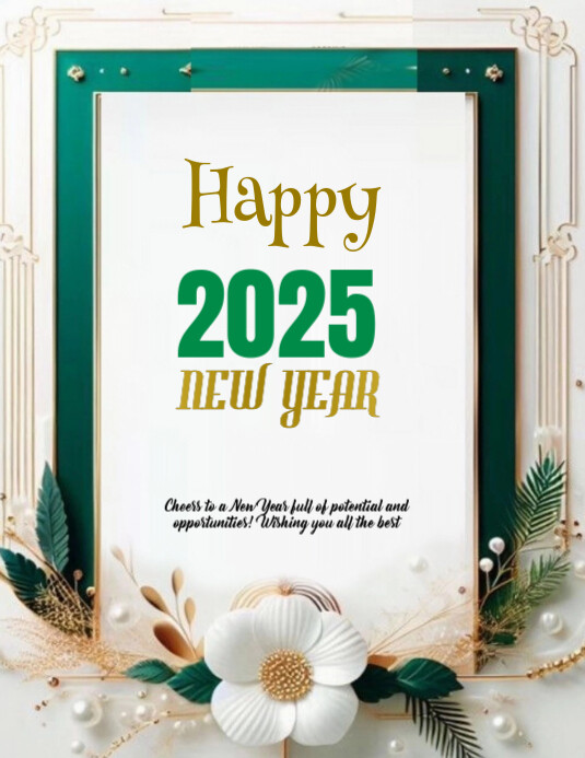 Copy of White Modern & Minimal New Year Flyer (us Letter) | PosterMyWall
