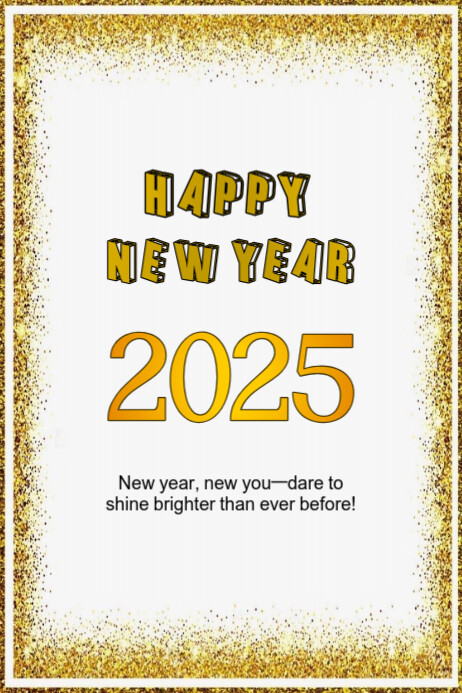 Copy of White Modern & Minimal New Year Poster | PosterMyWall