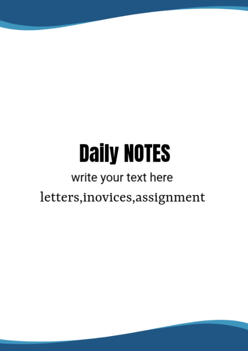 White Modern & Minimal Note-taking A4 Template | PosterMyWall