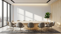 White Modern & Minimal Organized Business Meeting YouTube Thumbnail template