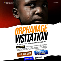 White Orphanage Visitation Instagram-opslag Template