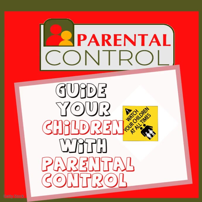 White Modern & Minimal Parental Control Instagram Post template