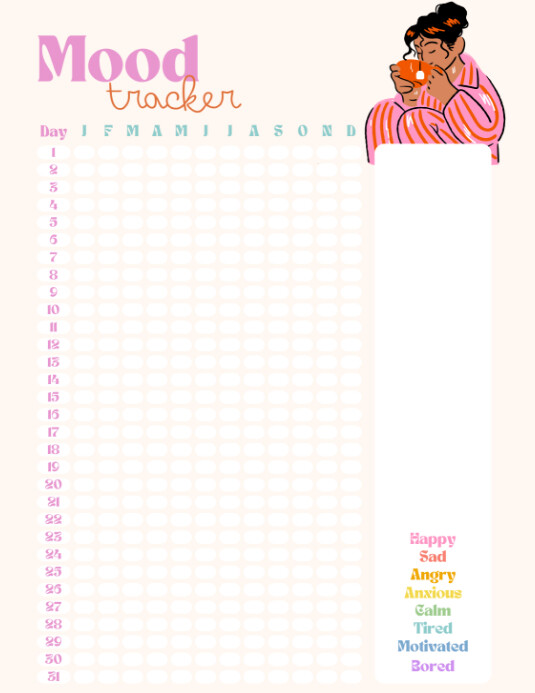 Copy of White Modern & Minimal Pastel Cute Feminine Emotion Mood ...