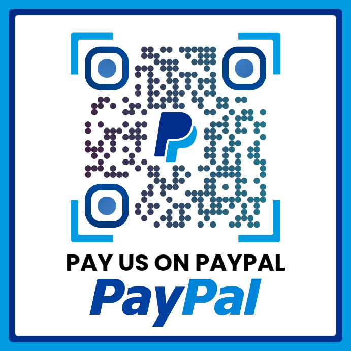 Plantilla de White modern & minimal paypal payment qr code instagram ...