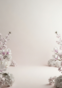 White Modern & Minimal Photo Background  A6 template