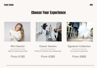 White Photography Portfolio A3 Template - Page 3