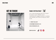 White Photography Portfolio A3 Template - Page 5