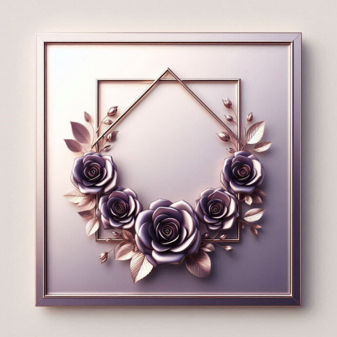 White Modern & Minimal Picture Frame Instagram Post Template | PosterMyWall