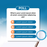 White Poll Instagram Plasing Template