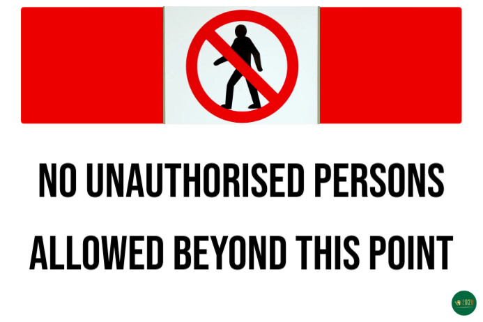 Plantilla de White Modern & Minimal Prohibition Warning Poster ...