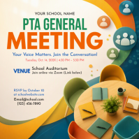 Blanco PTA Meeting Instagram 帖子 Template