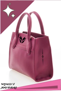White Modern & Minimal Purple Women's Handbag  Pinterest Graphic template
