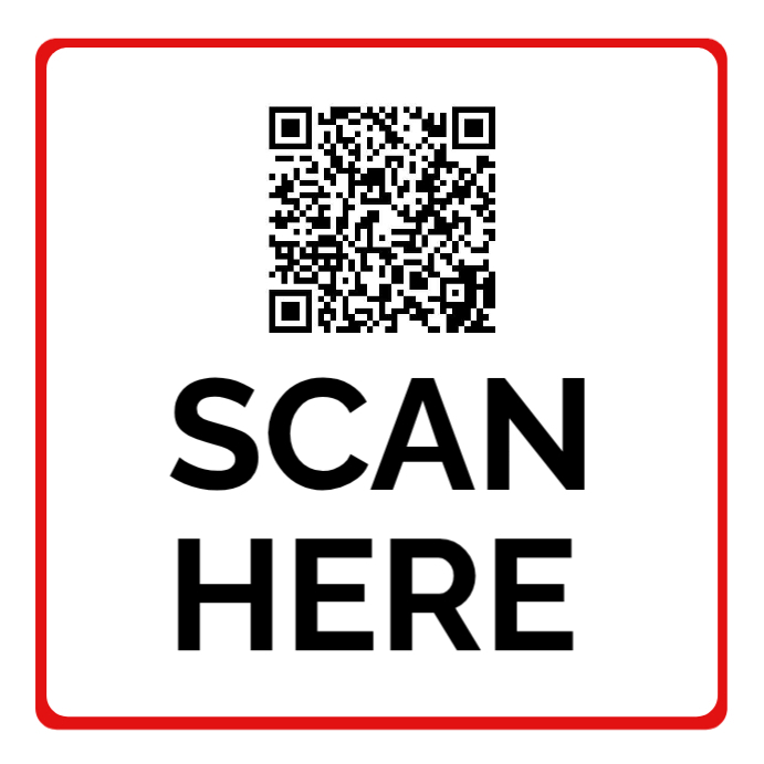 White Modern & Minimal QR Code Scan Instagram Post Template | PosterMyWall