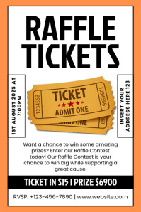 Hvid Raffle Contest Poster Template