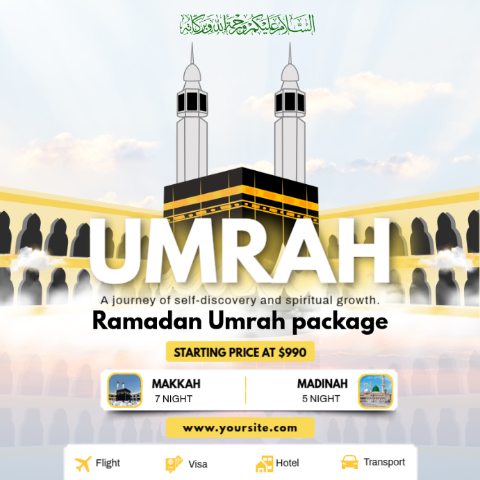 Ramadan Umrah Package Template | PosterMyWall
