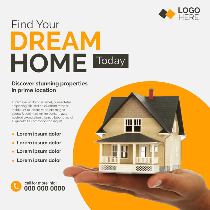 White Modern & Minimal Real Estate Instagram Template | PosterMyWall