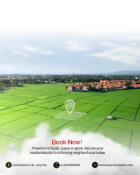 White Real Estate Instagram Portrait Template