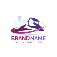 White Modern & Minimal Real Estate Logo Logo template