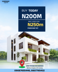 White Modern & Minimal Real Estate Promotion Instagram Portrait template