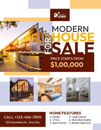 Blanco Real Estate Sale Pamflet Template