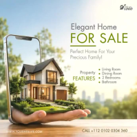 Biały Real Estate Sale Instagram 帖子 Template
