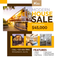 White Modern & Minimal Real Estate Sale Instagram Post Video template