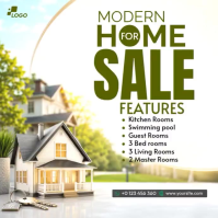 สีขาว Real Estate Sale Сообщение Instagram Template