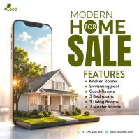White Real Estate Sale Pos Instagram Template