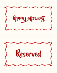 White Modern & Minimal Reserved Seating Flyer template