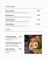 White Restaurant Menu Pamflet Template - Page 2