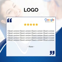 Review Card | Facebook | Google Square (1:1) template