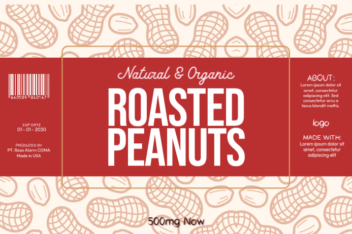 Peanut Butter Label,label Design Template | PosterMyWall
