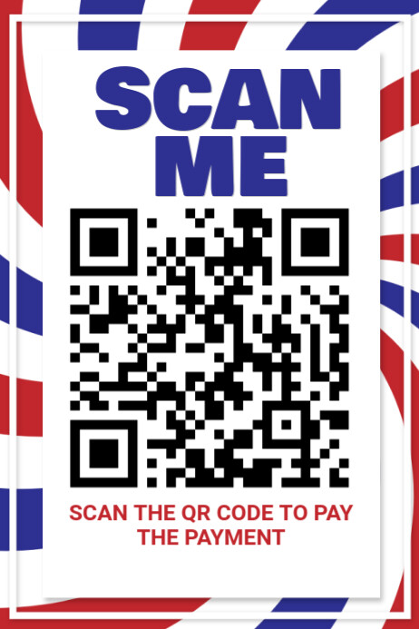 White Modern & Minimal Scan Qr Code Poster template